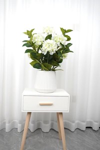 Venta Directa de Oh Arts Supplier: Plantas Artificiales de Hortensia con Tacto Real en Maceta de Cerámica para Decoración de Fiestas - Product Image 2