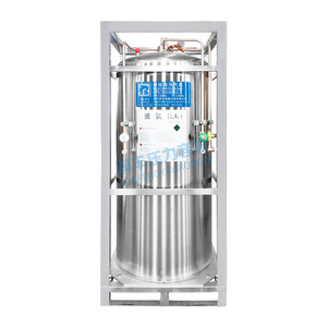 Cylindre à gaz industriel en acier à double paroi isolé sous vide pour le stockage d'argon liquide - Product Image 4