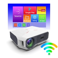 Logo personnalisé 4K Android 9 Projecteur intelligent Full HD 1080P 300Ansi Lumen BT4.0 WiFi sans fil Portable 45-200 pouces