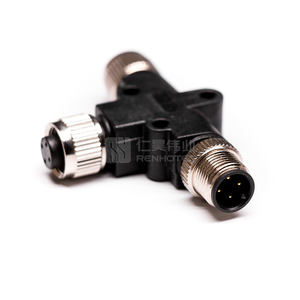 M12ไปยัง M8ประเภท Y ตัวเชื่อมต่อตัวผู้4Pin 2 * ตัวเมียปลั๊ก3pin SAC-3P-M12Y/2XM 8FS-1683471 BCC0F59 M414-M313-M313 <span class=keywords><strong>BCC</strong></span> - Product Image 4