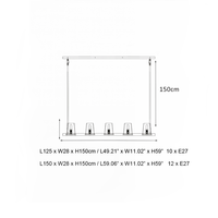 Lustre rectangulaire moderne en laiton brossé avec abat-jour en tissu, style américain, décoration de la maison, salle à manger, luxe