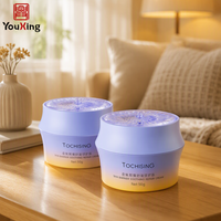 Pot cosmétique vide en plastique de 50g, cylindrique avec couvercle à vis, pour crème contour des yeux anti-âge et hydratante – Fournisseur direct usine