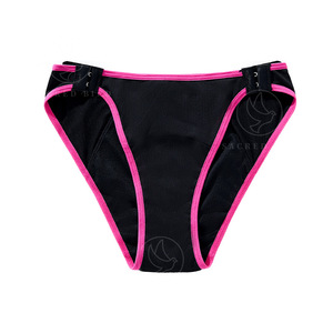 Culottes de Menstruation Féminines Anti-Fuites Allongées avec Boucle Latérale, Onde à Trois Couches - Product Image 6