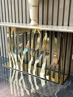 Table décorative de style moderne, meubles de salon, table d'entrée en marbre, meubles pour hall, couloir, table console d'hôtel
