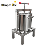 Nouvelle Presse à Cire Menger Bee WP-8 à Double Barillet en Acier Inoxydable, Extracteur de Miel Manuel, Équipement de 10 L, Stock Entrepôt Américain