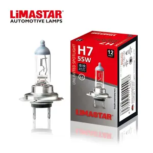 Limastar Mobil Lampu Halogen H7 Auto Sistem Lampu H7 Auto Light Bulb 12V 55W