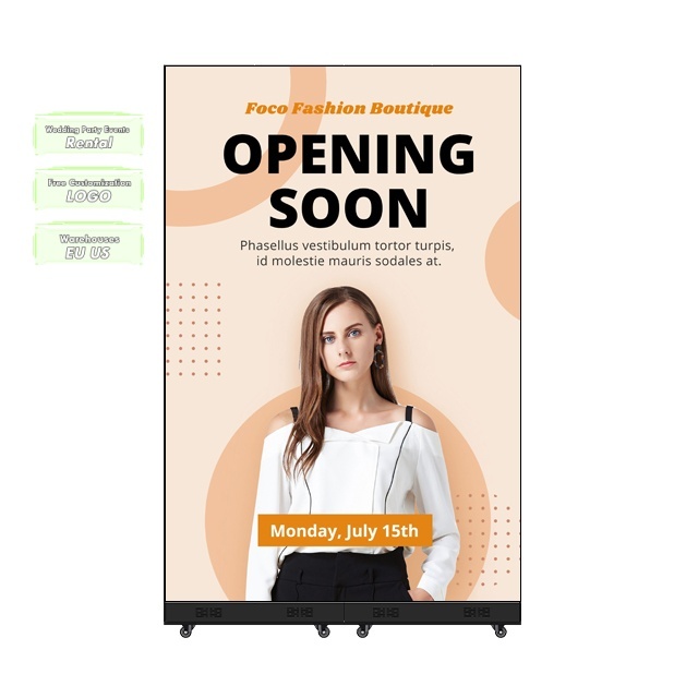 Indoor P2 LED Panel Ultra-Thin Flexible Soft Transparent LCD Screen IP65 for Self-Service Business & Shopping Mall OEM Supplier