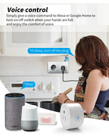 Monitor de alimentación estándar de EE. UU. Wifi enchufe inteligente Smart Life APP Control remoto inalámbrico temporizador salida Google Home Alexa