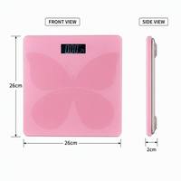 Báscula Digital de Baño Rosa Elegante al por Mayor, Diseño Antideslizante, Alta Precisión, Análisis de IMC, Báscula de Salud con Bluetooth