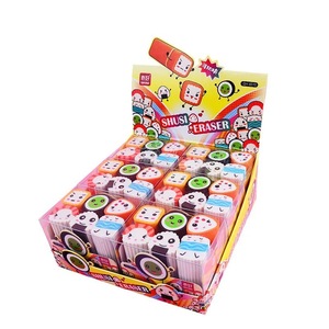 Soododo 2026 Gomme à effacer en caoutchouc en forme de jouet mignon (sushi, dessert, ballon de football), pour bureau <span class=keywords><strong>et</strong></span> école primaire, sans résidus, idéale comme récompense - Product Image 5