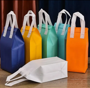 Sac isotherme écologique non tissé avec mousse isolante pour aliments congelés et vin, tailles et logo personnalisés, sac de livraison chaud/froid - Product Image 1