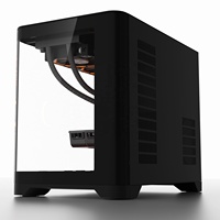 Paneles laterales Mid Tower Computer Gaming Micro ATX Case & Tower Gaming Cabinet Full Vision Vidrio templado Gamer PC Desktop 400MM