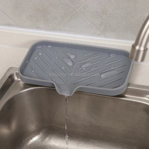 Hot Sale Silicone Soap <b>Drain</b> Mat Kitchen Soap Tray <b>Bathroom</b> Sponge Holder <b>Drain</b> Kitchen Silicone Soap Tray Box <b>Drain</b> - Product Image 5