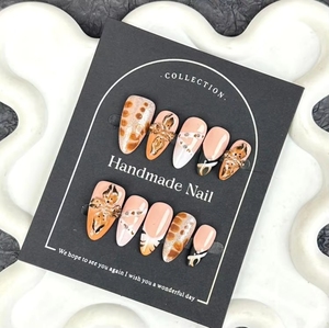 <span class=keywords><strong>Uñas</strong></span> Postizas de Alta Calidad con Diseño Moderno y <span class=keywords><strong>Flores</strong></span> Pintadas a Mano, Precio de Mayorista - Product Image 4