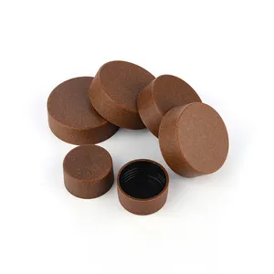 China Supplier Sports Caps Nutrition Products Packaging Bottle Marble Pattern Cap Cork Caps For Powder Capsules Pills Packaging