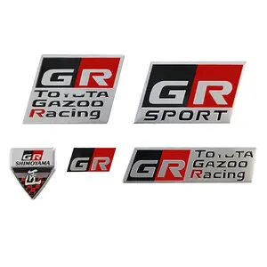 Kunden spezifisches Auto 3D Aluminium GR SPORT Abzeichen Logo Aufkleber geeignet für Toyota Seite Kotflügel Kratzer Dekoration kostenlos Auto Aufkleber