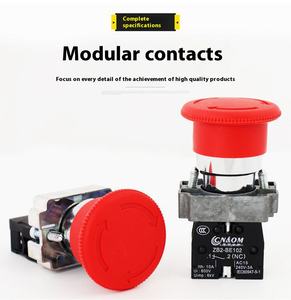 Onlyoa-Botón de parada de emergencia, interruptor de botón <span class=keywords><strong>pulsador</strong></span> de parada de emergencia, normalmente abierto, normalmente <span class=keywords><strong>cerrado</strong></span>, para el - Product Image 3