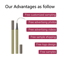 Crayon à sourcils double embout personnalisé pour marque privée, waterproof, longue tenue, pour un maquillage naturel et effet sourcils sauvages