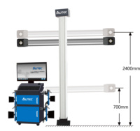 AUTEC ATW-A80P Sistema de Alineación de Ruedas 3D con Seguimiento Automático de la Barra Transversal, Pantalla Digital, 220V, 12 Meses de Garantía, para Talleres de Reparación de Automóviles