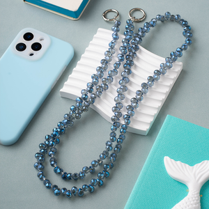 Trendy Handy-Kette mit Anhänger 32cm Länge Modell XY-213 Niedliche Perlen & Perlen Leder iPhone Phone Lanyard - Product Image 4