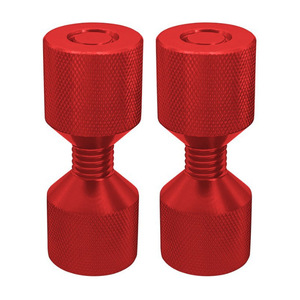 Pasadores cilíndricos de 1-1/8 pulgadas con doble orificio, cabeza negra, con hombro, para uso general - Product Image 2