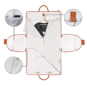 Bolsa de Viaje Multifuncional para Ropa, Porta Trajes Antiarrugas con Percha, Bolsa de Fin de Semana Impermeable para Hombres y Mujeres - Product Image 3