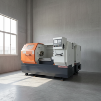 Grand tour à lit plat CNC CK6150-1000 pour la tournage de barres d'acier et de matériaux ferreux, idéal pour les ateliers métallurgiques