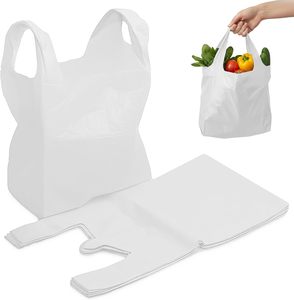 Green Recyclable LDPE Vest Trash <b>Bags</b> - <b>20L</b> Biodegradable Garbage <b>Bags</b> - Product Image 1