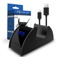 Station de charge sans fil à emplacement unique pour manette avec indicateur LED, compatible avec les consoles de jeu, fabriquée en Chine