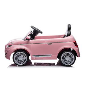 Voiture électrique pour enfants FIAT <span class=keywords><strong>500e</strong></span> 12V sous licence officielle, à conduire avec télécommande, rose, pour filles - Product Image 3