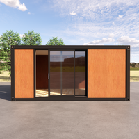 Maison conteneur préfabriquée de 20 pieds, design postmoderne, villa étanche, maison mobile, couleur personnalisée, mini-maison pour chambre à coucher