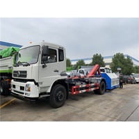 Camion benne de chantier Shacman 4x2 5 tonnes 6 tonnes avec bras de ramassage, camion poubelle, camion à bras articulé, vente en gros
