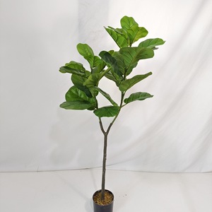 2024 뜨거운 판매 인공 식물 ficus Pandurata 냄비와 핸스 나무 - Product Image 4