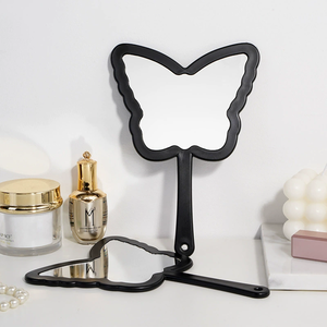 A forma di farfalla portatile HD specchio per il trucco personalizzato per ragazze stile Desktop con finitura luce palmare <span class=keywords><strong>in</strong></span> viaggio protettivo - Product Image 5