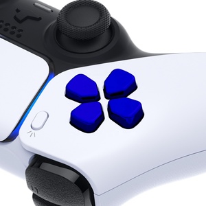 EXtremeRate - Repuesto de Botón Direccional D-pad Azul Cromado Brillante para Controlador PS4/PS5/PS5 Edge - Product Image 6