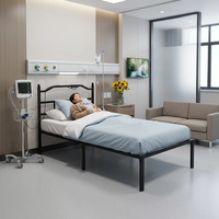 Großhandel Stahlplattform-Design mit Kopfteil-Steckdose Aufbewahrungsbox Direkt ab Werk Krankenhaus Apartment Schule