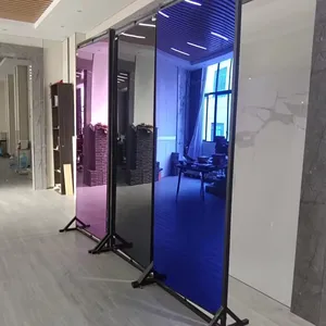 2024 China Factory Luxury Metal Series Wood Veneer Wall Panel Mirror Series For Indoor Decor