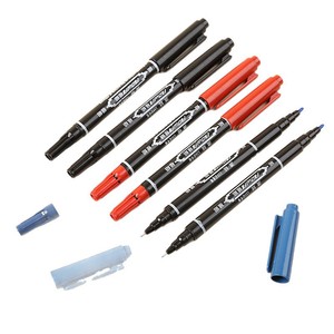 Commercio all'ingrosso <span class=keywords><strong>nero</strong></span> a doppia testa penna Gouxie impermeabile Non sbiadita della pittura del colpo degli studenti di arte marcatori cancelleria per i bambini - Product Image 1