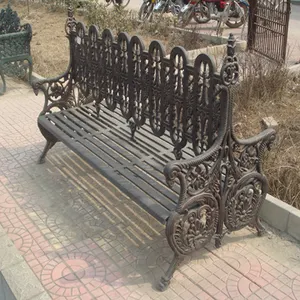 China Antieke bankje uiteinden/gietijzeren tuin outdoor bench/straat meubels