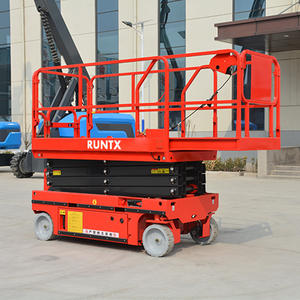Runtx 8M 230kg Nuevo Motor eléctrico Elevador de tijera Rueda de transmisión hidráulica Plataforma de trabajo aéreo para talleres de reparación de maquinaria - Product Image 3