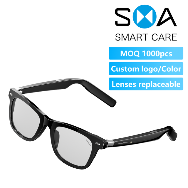2 in 1 Smart Audio Glasses BT Eyewear with HD Stereo Sound, Wireless Glasses for Music & Calls,Sunglass & Headphone Combo Design