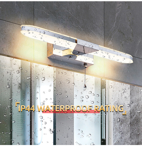 Lámpara de Pared Moderna de Aleación de Aluminio, LED Blanco Cálido 3500K, Regulable, Luz para Espejo de Baño, Montaje Superficial, Base para Bombilla E27 - Product Image 6