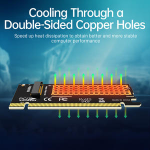 بطاقة محول OEM Jeyi <span class=keywords><strong>M</strong></span>.2 NVMe إلى PCIe X16 مع مخزون منتجات الطلب بالجملة من smma - Product Image 4