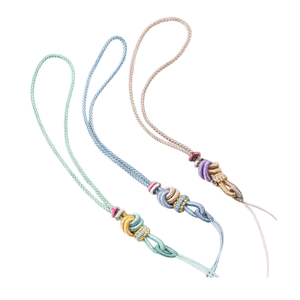 High Quality Fashionable Design Customized Colors Protective Function Hand-Woven 8line Mobile Phone Lanyard Universal Fit - Product Image 3