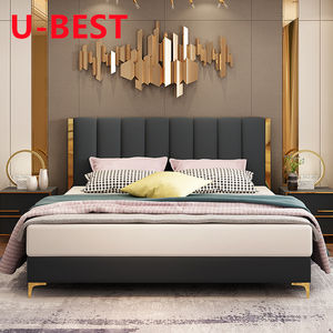 Single Upholstery Sofa Bed Frame Lit 2 Personnes Mueble <strong>Cama</strong> <strong>De</strong> Casal Bedroom Furniture Double Bed King Size Beds - Product Image 2