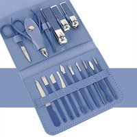 Kit d'outils de manucure et pédicure pour ongles des doigts et des orteils, 4-16 pièces, comprenant coupe-ongles, outil de coupe, cure-oreille et coupe-ongles à mâchoires larges en acier au carbone