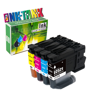 Mürekkep tankı LC521 LC-521 LC 521 LC527 LC527XL Premium uyumlu mürekkep püskürtmeli mürekkep kartuşu <span class=keywords><strong>Brother</strong></span> DCP-J1460DW <span class=keywords><strong>MFC</strong></span>-J4350DW yazıcı için - Product Image 1