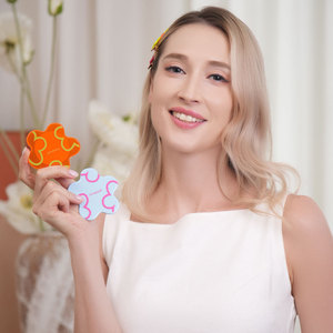 Floral Series Colored Acetate Handheld Makeup <b>Mirror</b> Portable <b>Compact</b> For Touch Ups - Product Image 4