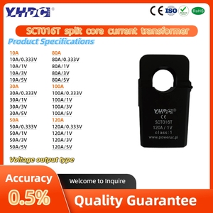 Sct016t Điện áp đầu ra cảm biến | 10-120a đầu vào | 0.333-5V <span class=keywords><strong>AC</strong></span> đầu ra | độ chính xác 0.5% | <span class=keywords><strong>AC</strong></span> 3.5KV điện môi - Product Image 2