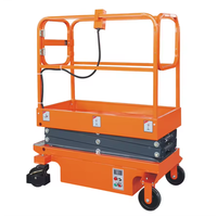 Mini-plateforme élévatrice à ciseaux 300 kg, hauteur de levage 3m-5m, électrique, pour entrepôt, maintenance et construction
